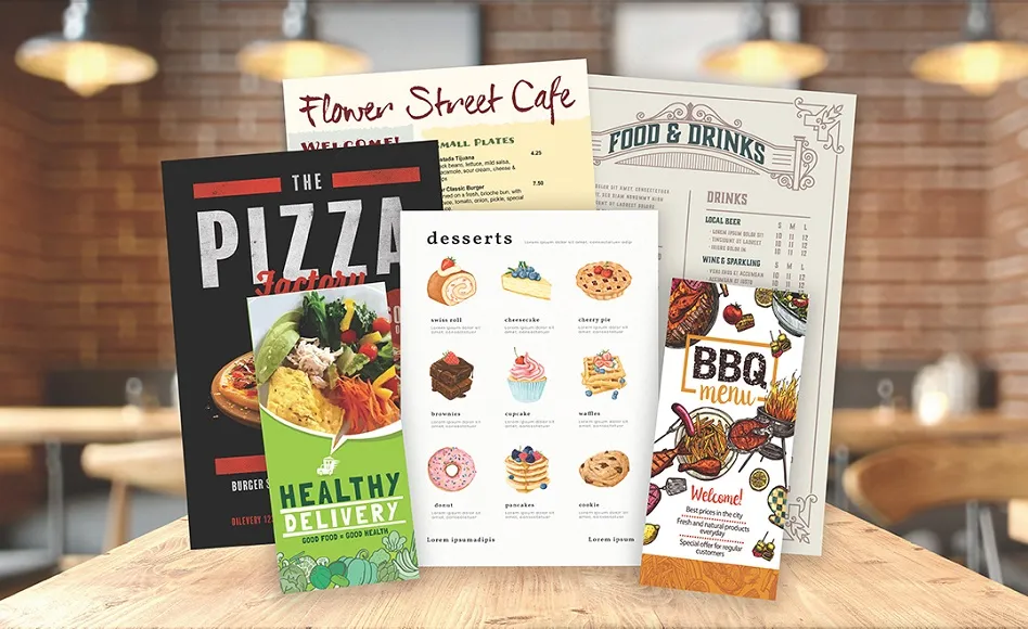 Menu Printing Bristol