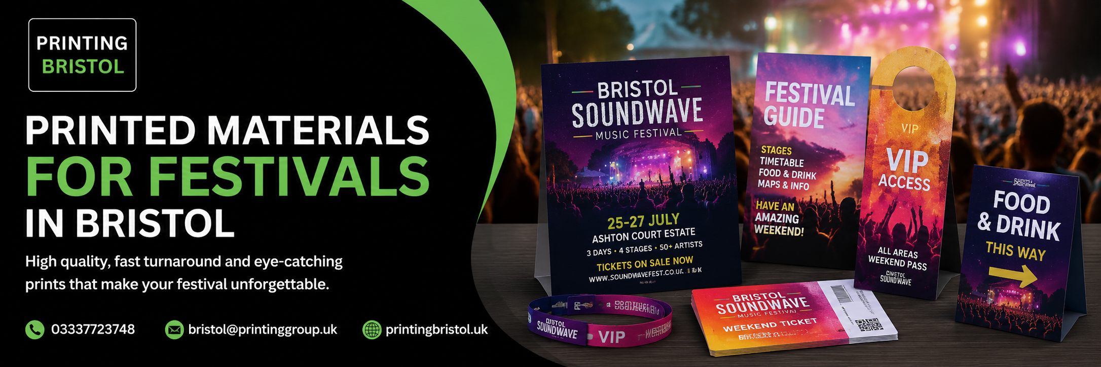 Printed Materials for Festivals in Bristol